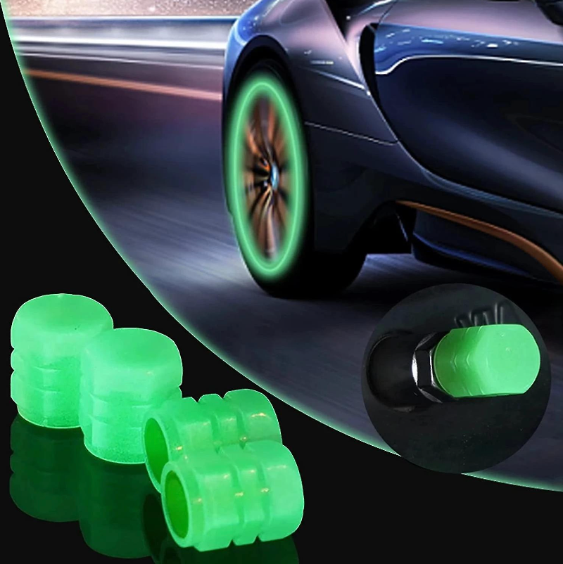 Ventieldoppen Auto - Glow in the dark