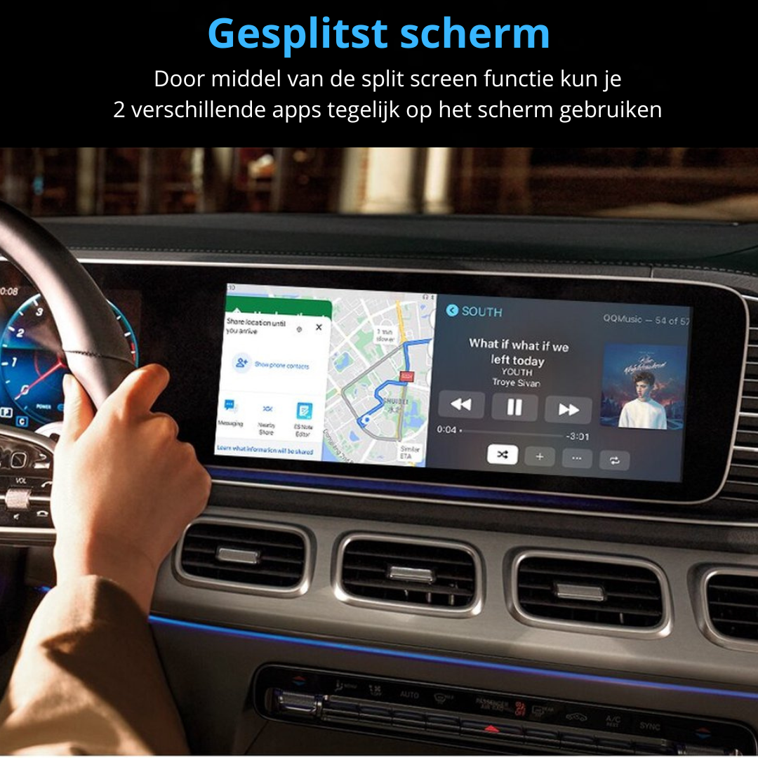 CarPlay AI Box met draadloze connectie voor Apple CarPlay en toegang tot favoriete apps