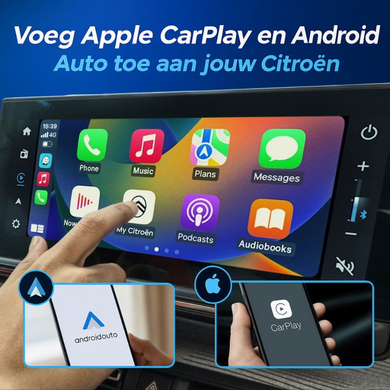 Android Auto oplossing voor Citroën C3 via originele scherm