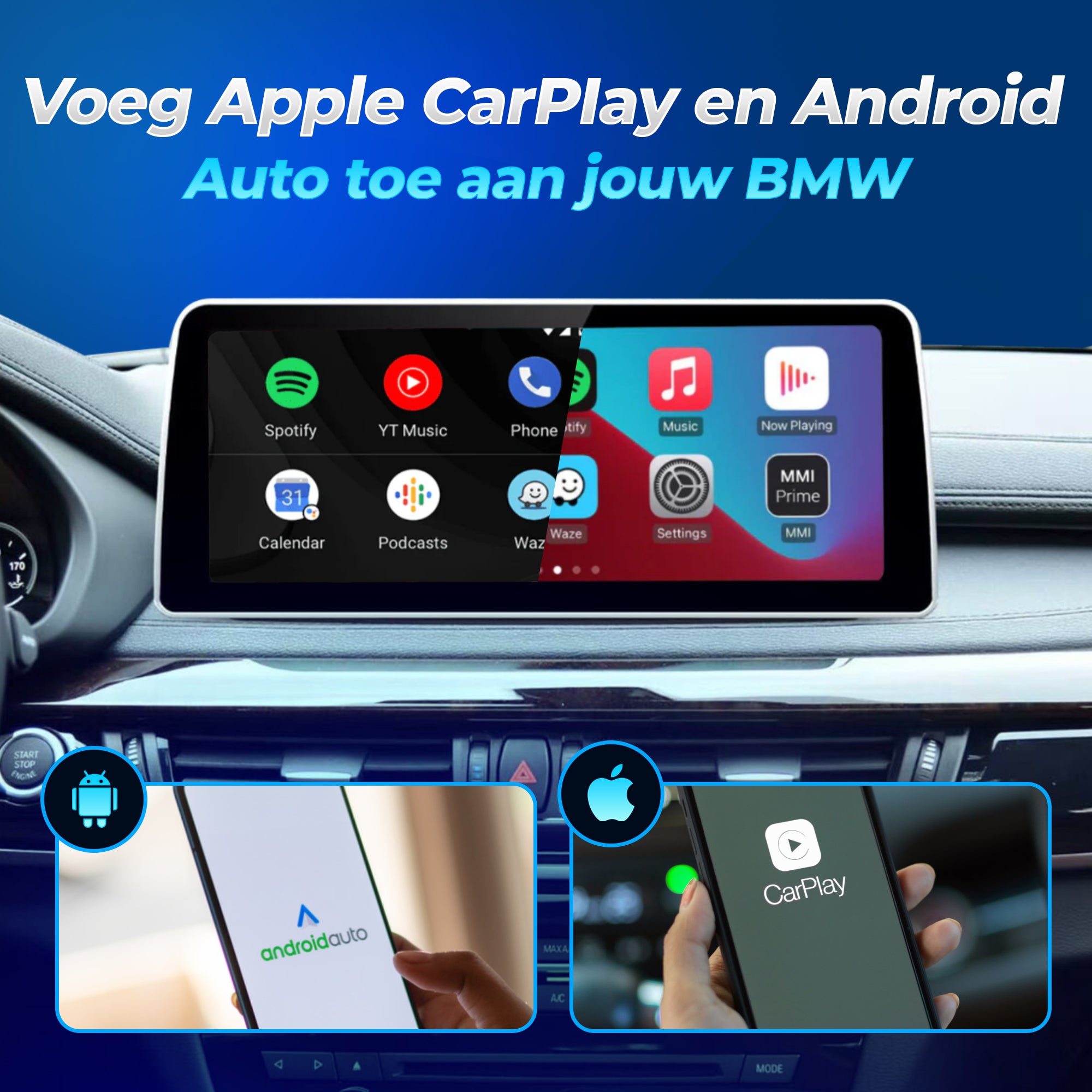 Apple CarPlay & Android Auto BMW met CarPlay Box voor eenvoudig gebruik