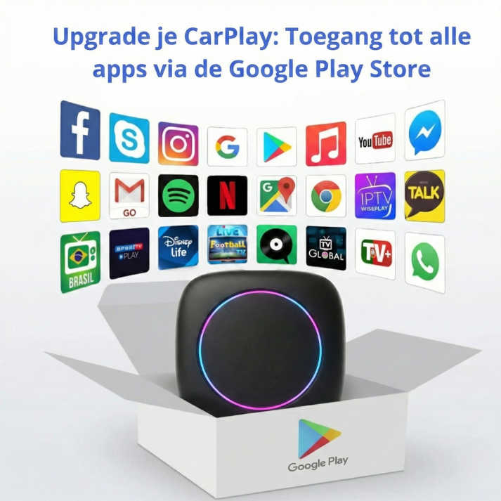 BMW en MINI CarPlay AI Box Pro met Netflix en YouTube tijdens het rijden