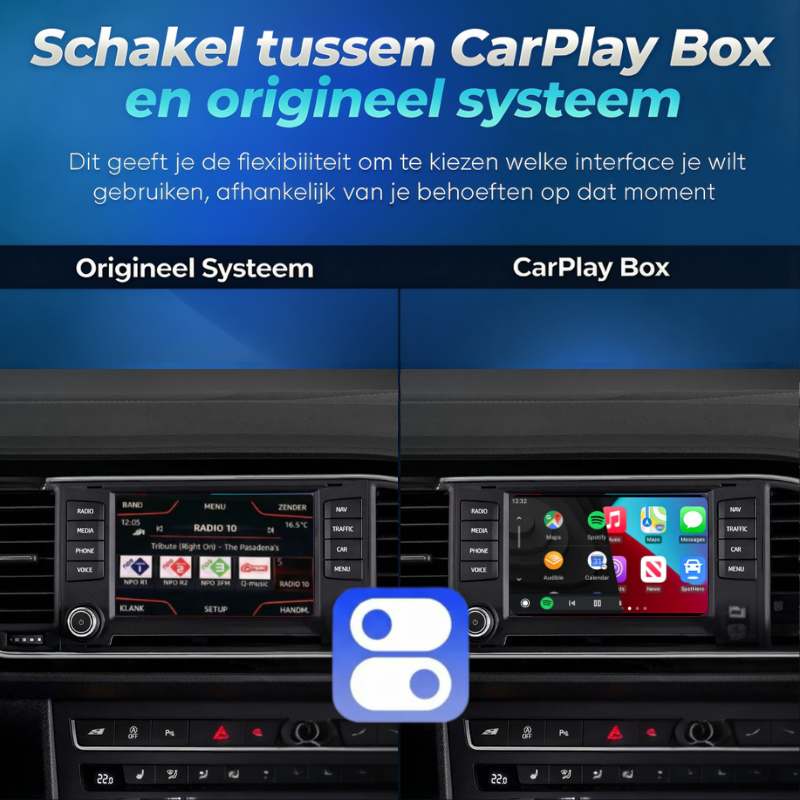 Naadloze integratie van CarPlay Box in Seat dashboard
