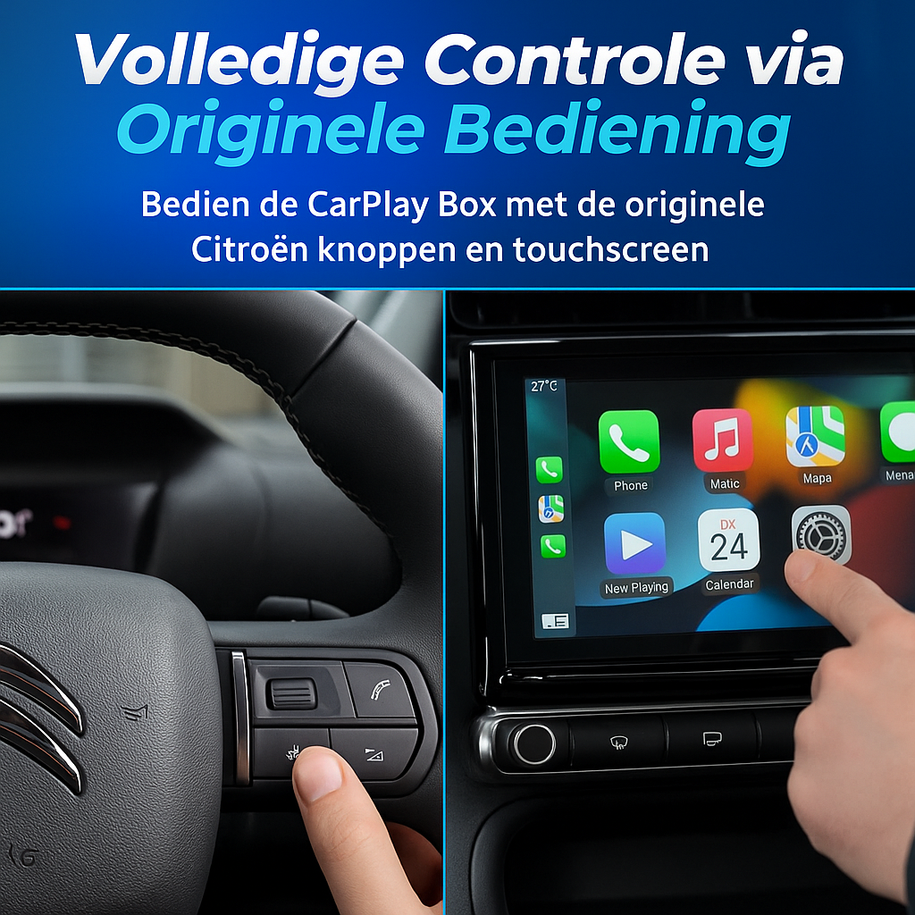 Citroën C3 CarPlay Box met draadloze Apple CarPlay en Android Auto