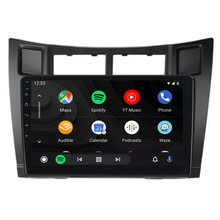 Inbouw CarPlay radio voor Toyota Yaris met Apple CarPlay en Android Auto navigatie