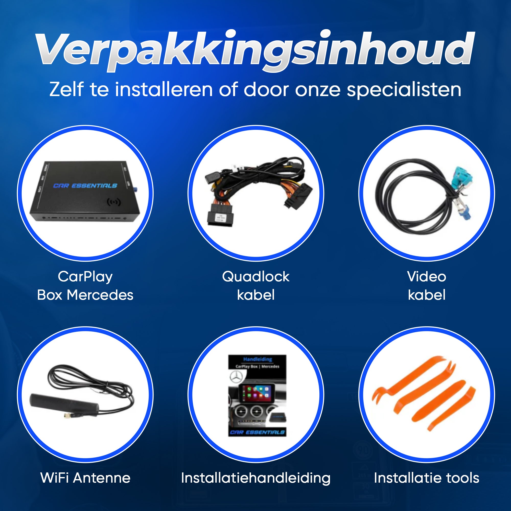 Mercedes CarPlay Apple Auto functionaliteit geactiveerd via de originele interface