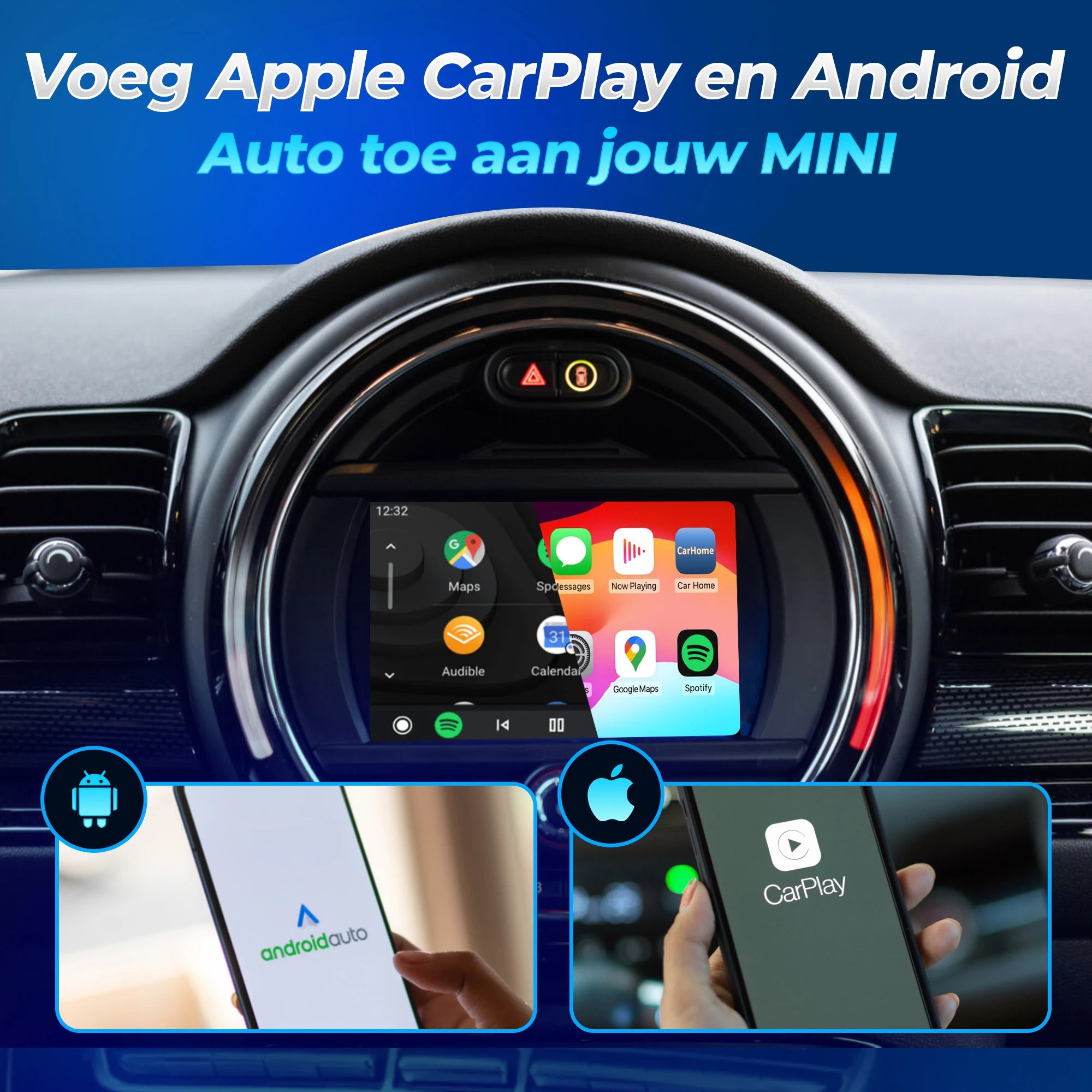 MINI CarPlay Box met ondersteuning voor zowel Android Auto als Apple CarPlay