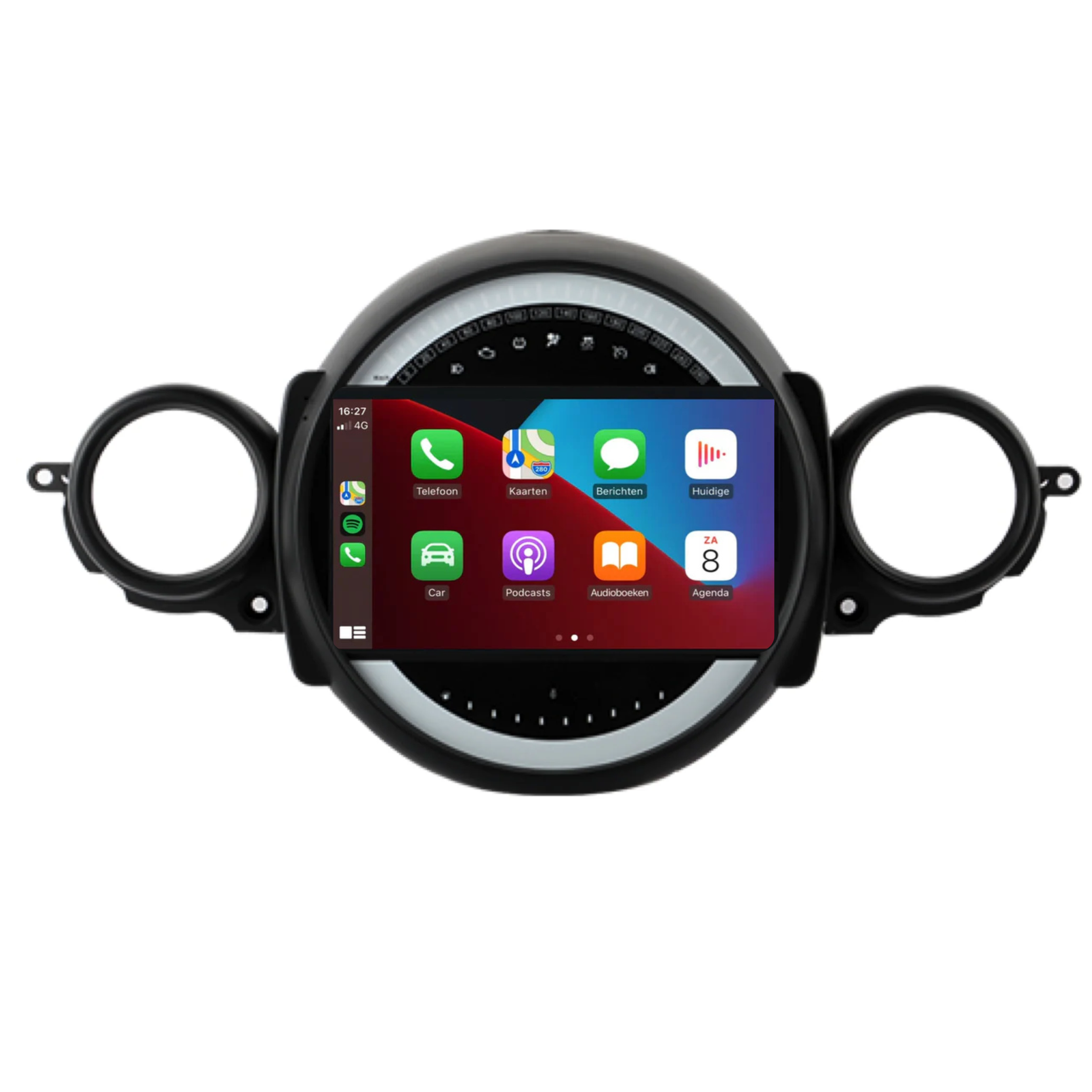 Mini radio 2007-2014 met Apple CarPlay en Android Auto upgrade