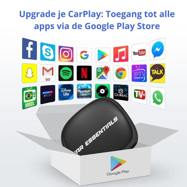 Geniet van alle streamingapps op Apple CarPlay zonder jailbreak met de handige AI Box CarPlay.