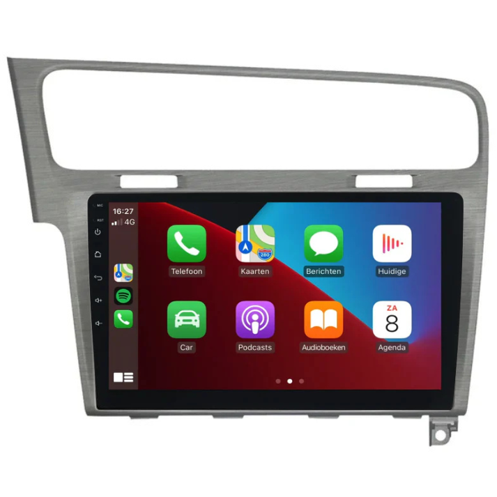 Touchscreen car radio voor Volkswagen Golf 7 met Apple CarPlay en Android Auto functionaliteit