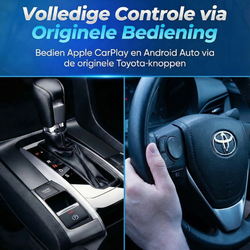 CarPlay en Android Auto box voor Toyota voertuigen