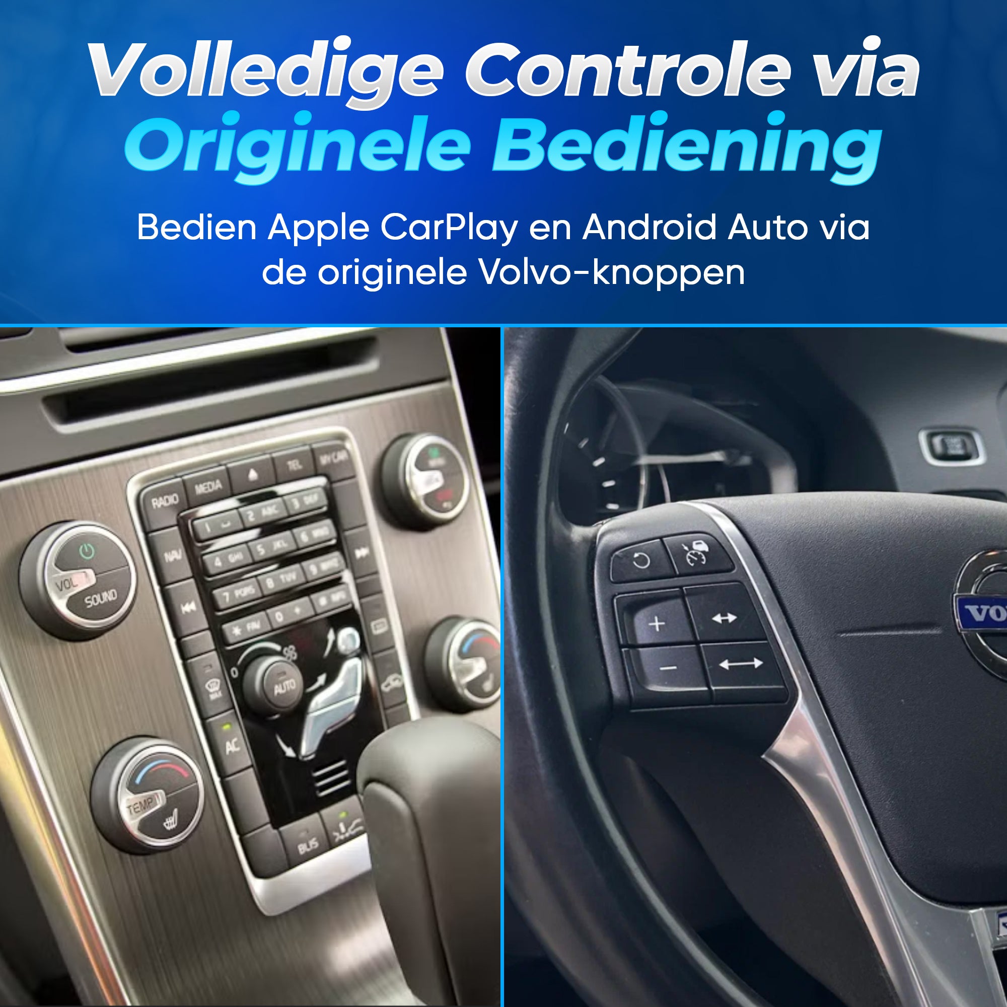 Volvo CarPlay Box met ondersteuning voor Android Auto en Apple CarPlay