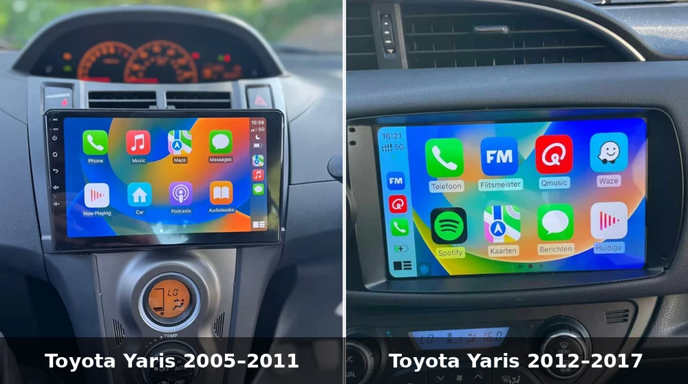 Toyota Yaris upgraden met Apple CarPlay & Android Auto