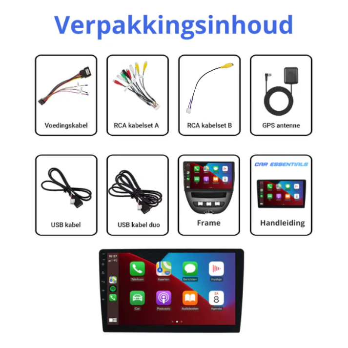 Apple CarPlay / Android Auto - Toyota Aygo - Peugeot 107 - Citroën C1 (2005-2013)