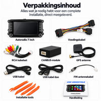 7 inch touchscreen autoradio met Apple CarPlay en Android Auto