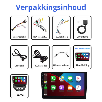 Apple CarPlay / Android Auto - Toyota Aygo - Peugeot 107 - Citroën C1 (2005-2013)