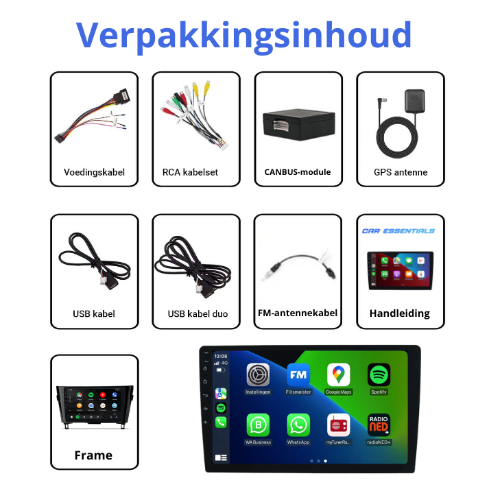 Nissan Qashqai / X-Trail (2014-2020) - Apple CarPlay & Android Auto