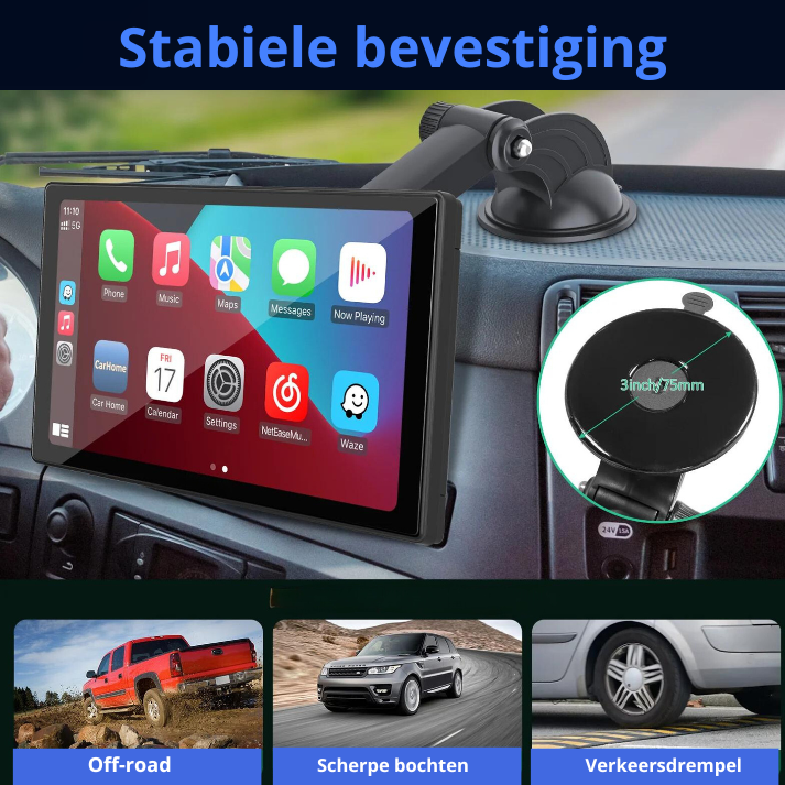 9 inch scherm met Apple CarPlay en Android Auto, ideaal voor handsfree bellen en navigeren
