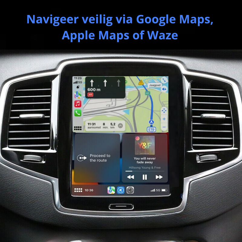 CarPlay Box voor Volvo biedt naadloze integratie van Apple CarPlay en Android Auto via het fabrieksdisplay