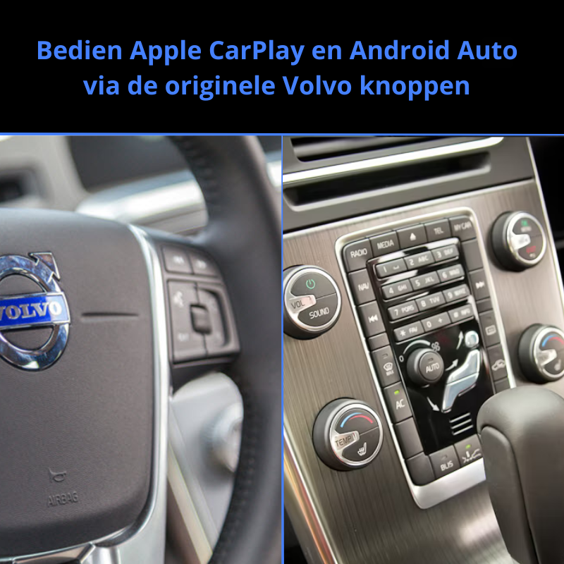 Volvo CarPlay Box biedt eenvoudige toegang tot Apple CarPlay en Android Auto op het originele scherm