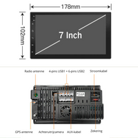 Compacte 2 din carplay radio met intuïtieve bediening