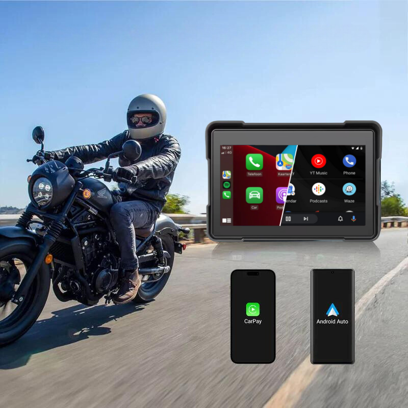Motor Navigatie met Apple CarPlay en Android Auto