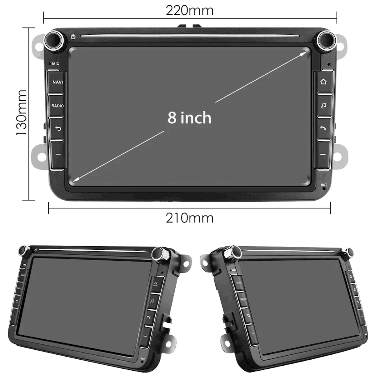 Apple CarPlay / Android Auto - Autoradio 8 inch