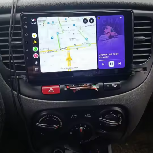 Android Auto en Apple CarPlay compatibele autoradio voor Kia Rio 2005-2011.