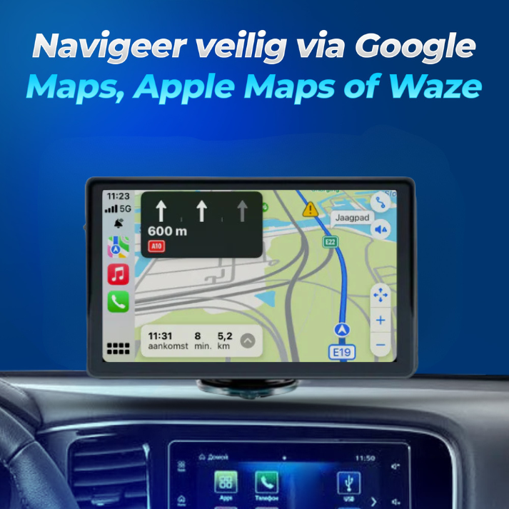 Android Auto scherm 7 inch met Apple CarPlay ondersteuning – draadloos navigatiescherm auto