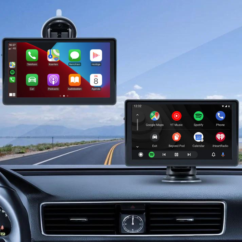 Geavanceerd Apple CarPlay en Android Auto navigatiesysteem voor handsfree bellen en muziek streamen.