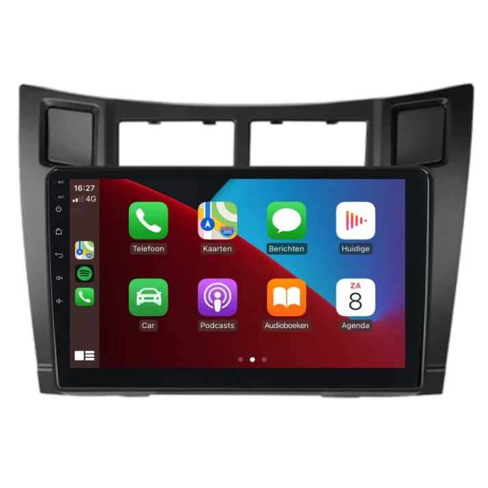 Autoradio voor Toyota Yaris inclusief Apple CarPlay en Android Auto functies