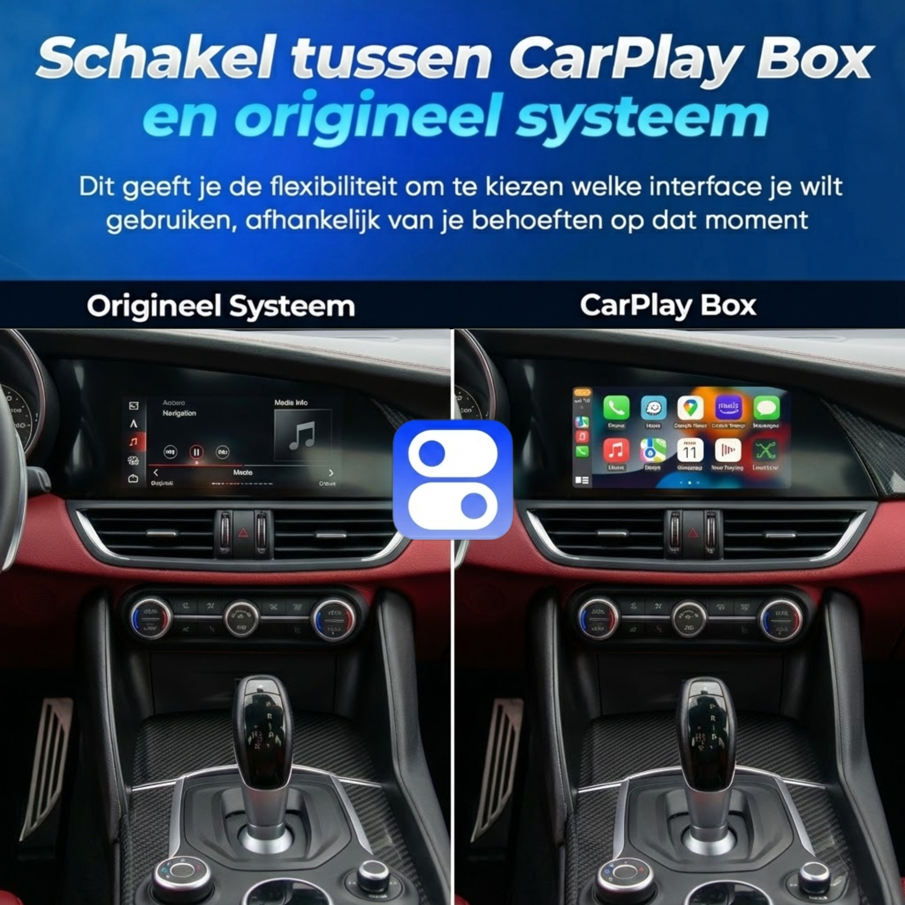 CarPlay box voor Alfa Romeo modellen