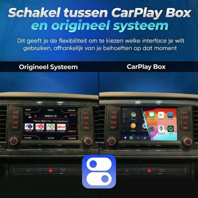 Naadloze integratie van CarPlay Box in Seat dashboard