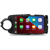 Dashboard van Toyota Yaris met CarPlay radio en ondersteuning voor Apple CarPlay en Android Auto