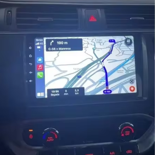 Auto-upgrade met Apple CarPlay scherm en draadloze verbinding voor muziek en navigatie