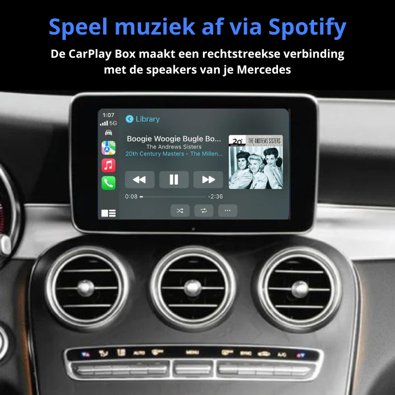 CarPlay Box voor Mercedes brengt Apple CarPlay en Android Auto naar je originele infotainmentsysteem
