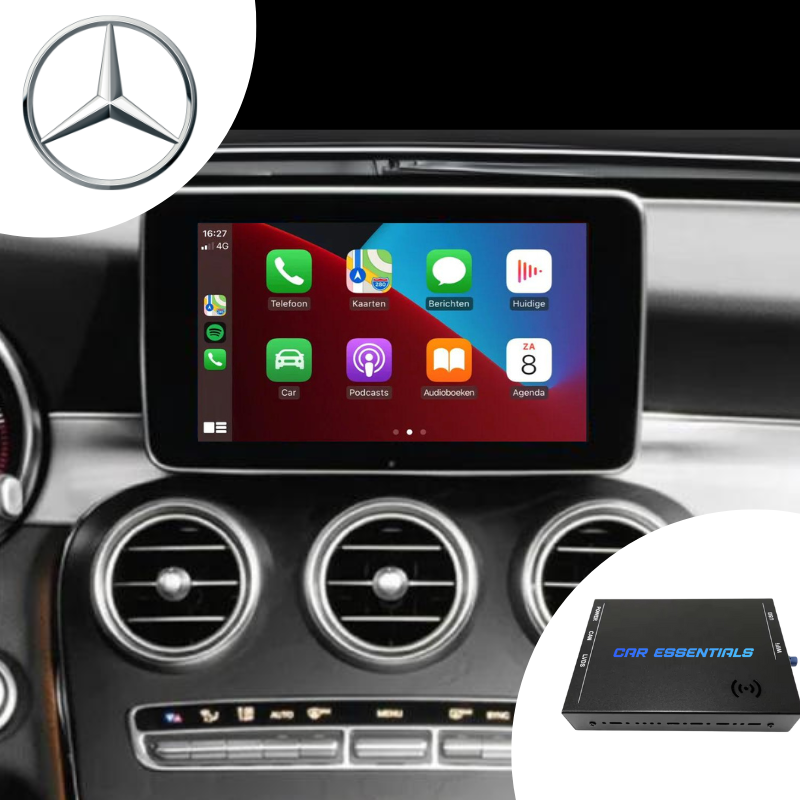 Apple CarPlay module voor Mercedes verbindt het originele scherm met Apple CarPlay en Android Auto