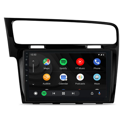Android Auto interface op het scherm van een Golf 7 radio