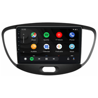 Android Auto interface op het scherm van Hyundai i10 2008-2013 met overzichtelijke lay-out