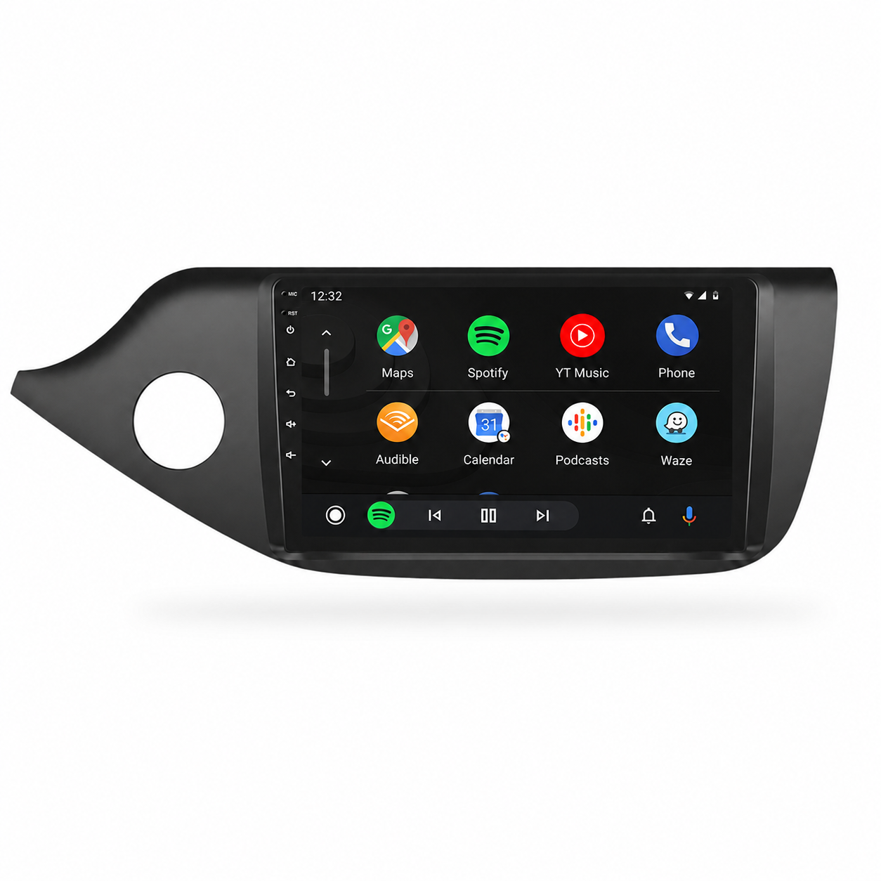 Kia Ceed JD dashboard met ingebouwd CarPlay scherm naast de originele ventilatieroosters