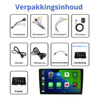Verpakkingsinhoud van de Kia Picanto 2016-2020 Apple CarPlay en Android Auto set