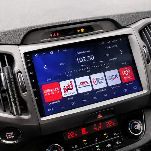 Android Auto scherm voor Kia Sportage 2010-2016 met modern touchscreen
