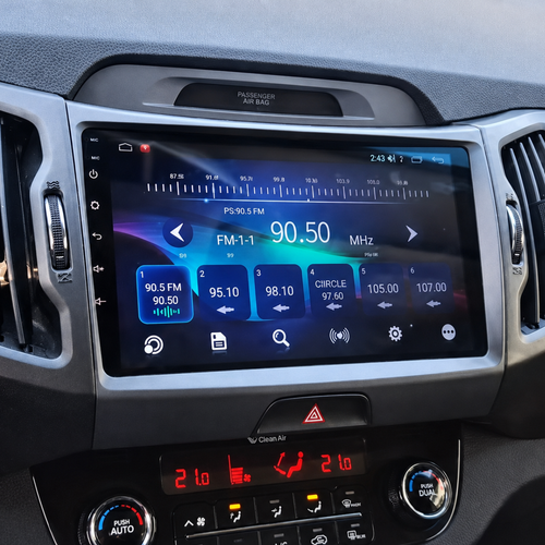 Navigatiescherm met Apple CarPlay in Kia Sportage 2010-2016