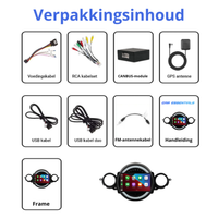 Mini 2007-2014 navigatie via Apple CarPlay en Android Auto verpakkingsinhoud