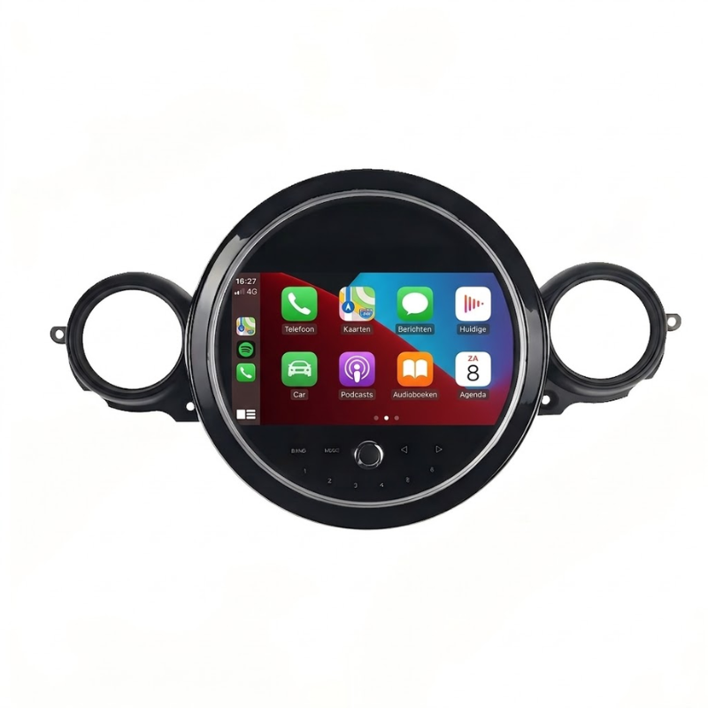 Mini Cooper autoradio met Apple CarPlay en Android Auto upgrade voor moderne infotainment