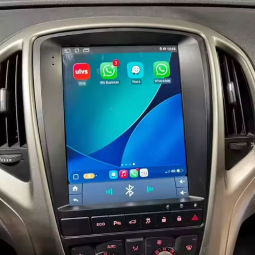 Opel Astra J CarPlay radio met muziek en multimedia op het grote touchscreen