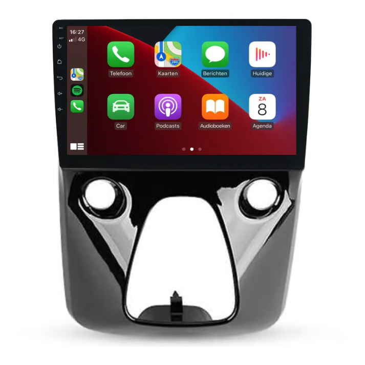 Peugeot 107, Toyota Aygo en Citroën C1 radio met Apple CarPlay en Android Auto