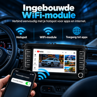 Plug en Play CarPlay autoradio met CANBUS module en aansluitkabels
