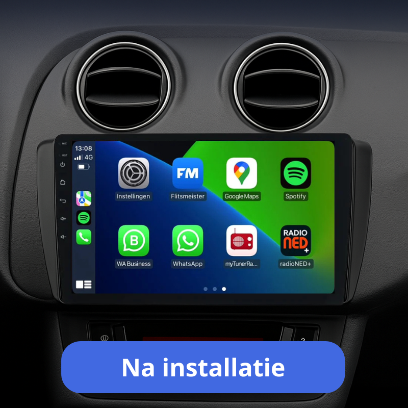 Navigatie voor Seat Ibiza via Apple CarPlay of Android Auto met toegang tot Google Maps en Waze