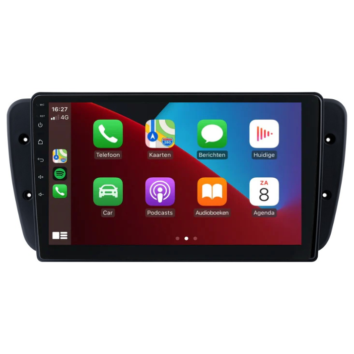 Seat Ibiza CarPlay radio met volledig touchscreen en draadloze Apple CarPlay-functionaliteit