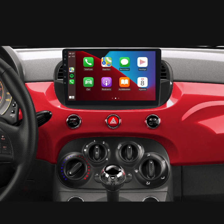 Upgrade je Fiat 500 met een Android Auto en Apple CarPlay radio